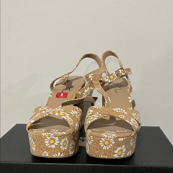 Wild Pair Shoes - Wild Pair Flower Jillien Dress Platform Sandals